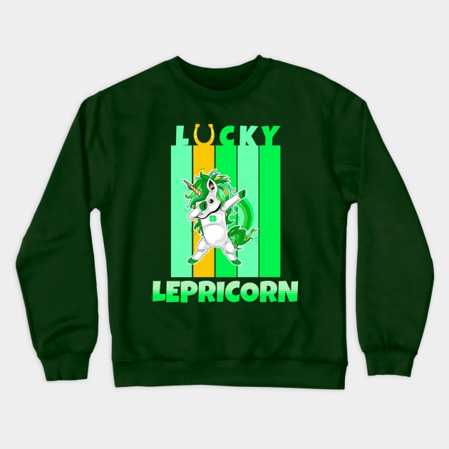 Lucky lepricorn Crewneck Sweatshirt by Polynesian Vibes
